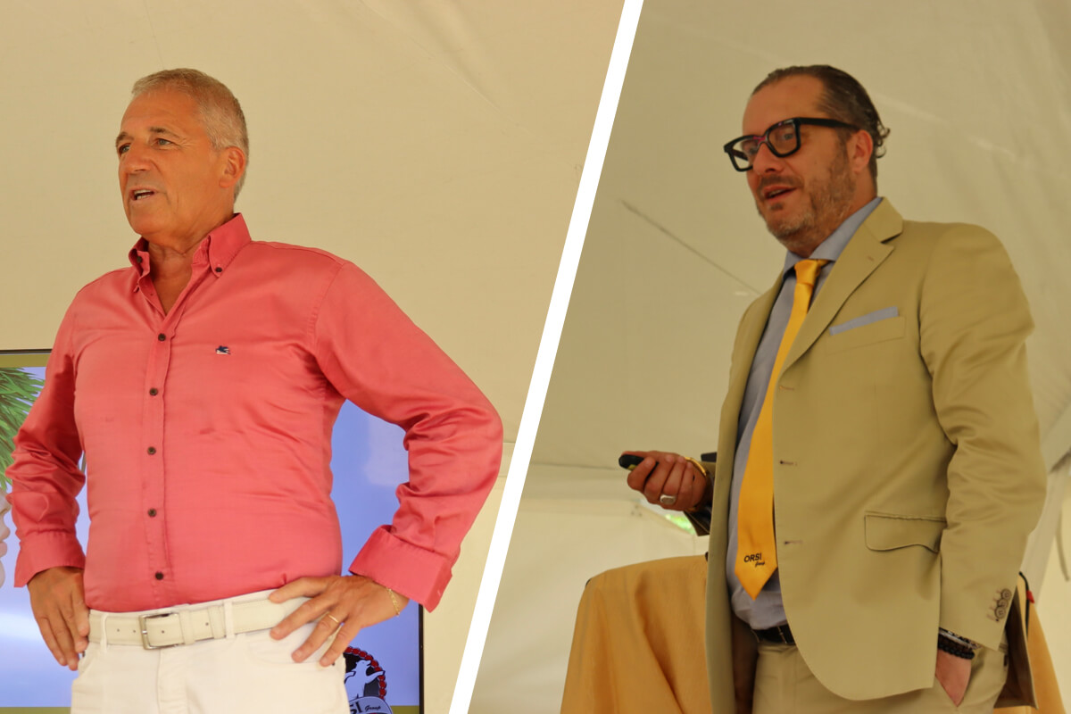 Da sinistra, Stefano Orsi e Alex Carini, rispettivamente presidente e sales manager di Orsi Group